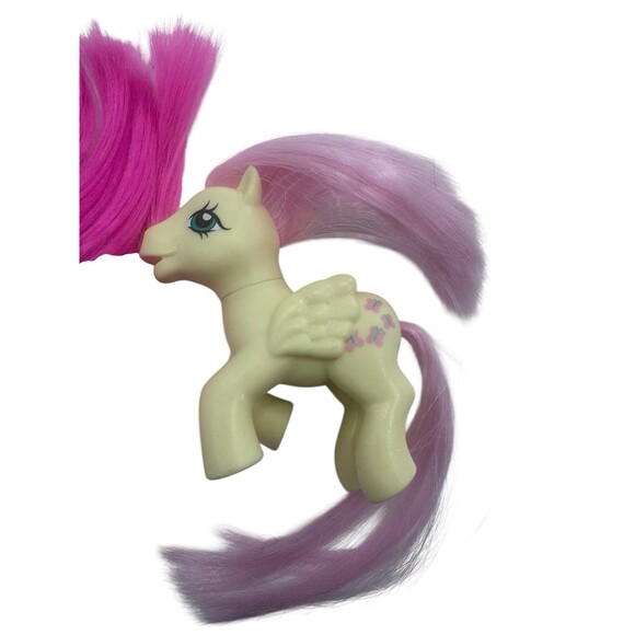 My Little Pony 2019 Retro Rainbow Lot Of 3 Pink Butterfly 6” Fast Shipping - Picture 12 of 16